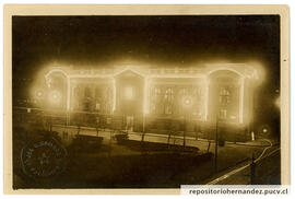 Fotografía nocturna Biblioteca Severín - Valparaíso