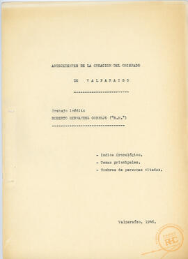 Historia del Obispado de Valparaíso